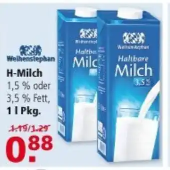 Multi Markt Weihenstephan H-Milch 1L Angebot