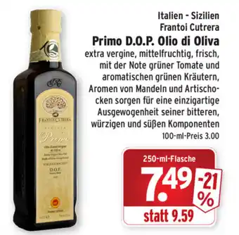 Wasgau Primo D.O.P. Olio di Oliva 250ml Angebot