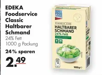 Handelshof Edeka foodservice classic haltbarer schmand 1000g Angebot