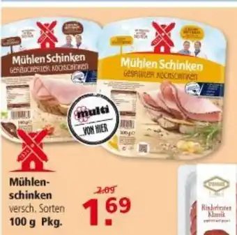 Multi Markt Mühlenschinken 100g Angebot