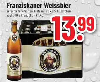 trinkgut Franziskaner Weissbier 20*500ml Angebot