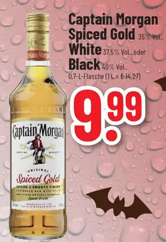 trinkgut Captain Morgan Spiced Gold 35% vol.. White 37,5% Vol., oder Black 40% Vol. 700ml Angebot