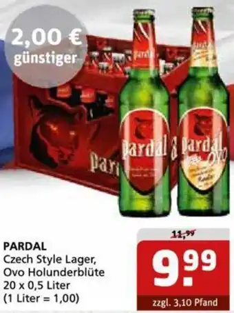 Getränke Quelle PARDAL Czech Style Lager 20 x 0,5 Liter Angebot