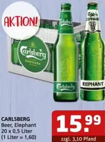 Getränke Quelle CARLSBERG Beer, Elephant 20 x 0,5 Liter Angebot