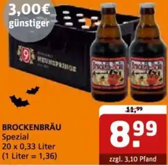 Getränke Quelle BROCKENBRÄU Spezial 20 x 0,33 Liter Angebot