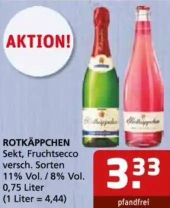 Getränke Quelle ROTKÄPPCHEN Sekt, Fruchtsecco 0,75 Liter Angebot