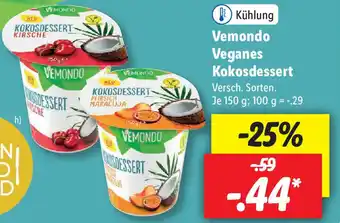 Lidl Vemondo Veganes Kokosdessert 150g Angebot