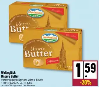 nah & gut Weideglück Unsere Butter 250 g Stück Angebot