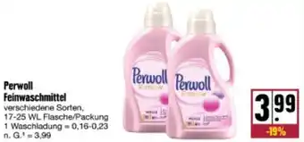 nah & gut Perwoll Feinwaschmittel 17-25 WL Flasche/Packung Angebot