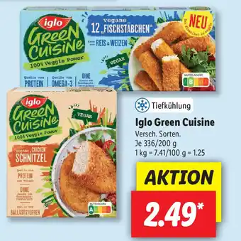 Lidl Iglo Green Cuisine 336/200g Angebot