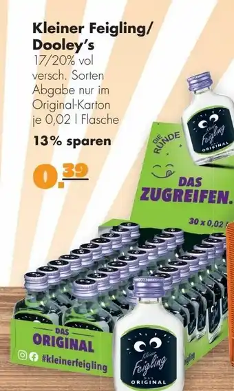 Handelshof Kleiner feigling dooley's Angebot