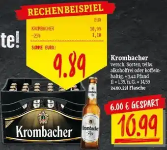 NP Discount Krombacher 24x0,33 L Flasche Angebot