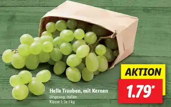 Lidl Helle Trauben, mit Kernen 1kg Angebot