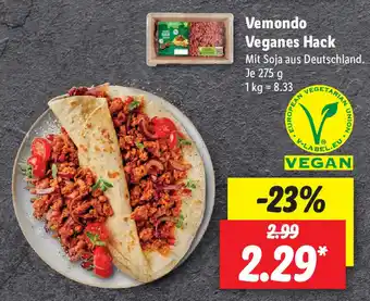 Lidl Vemondo Veganes Hack 275g Angebot