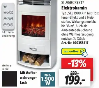 Lidl SILVERCREST Elektrokamin SEL 1900 A1 Angebot