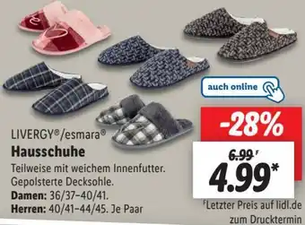 Lidl LIVERGY/esmara Hausschuhe Angebot