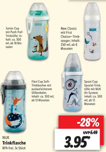 Lidl NUK Trinkflasche Angebot