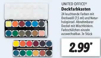 Lidl United Office Deckfarbkasten Angebot