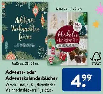 Aldi Süd Advents oder Adventskalenderbücher Angebot