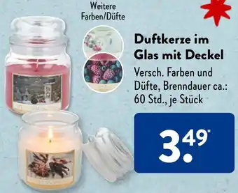 Aldi Süd Duftkerze im Glas mit Deckel Angebot