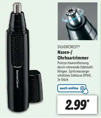 Lidl Silvercrest Nasen/Ohrhaartrimmer Angebot