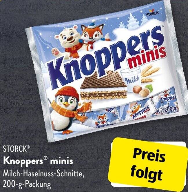 STORCK Knoppers minis 200 g Packung Angebot bei Aldi Süd