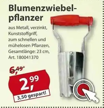 Sonderpreis Baumarkt Blumenzwiebel-Pflanzer Angebot