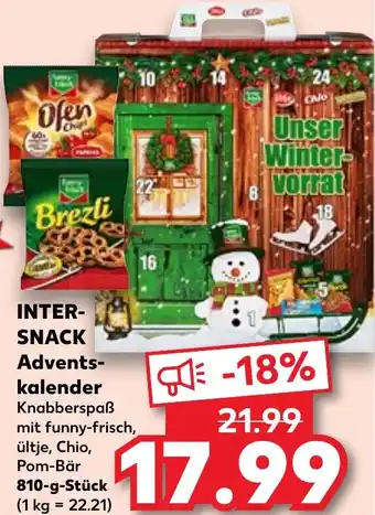 Kaufland INTERSNACK Adventskalender 810 g Stück Angebot