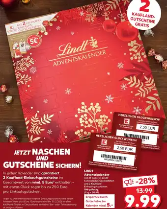 Kaufland LINDT Adventskalender Angebot