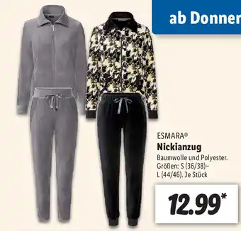 Lidl Esmara Nickianzug Angebot