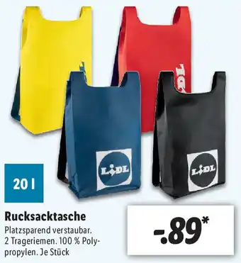 Lidl Rucksacktasche Angebot