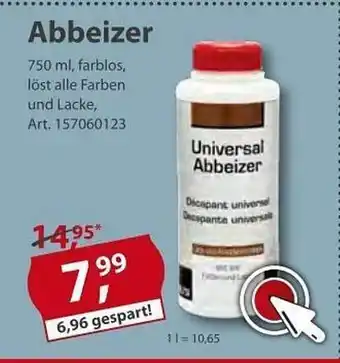 Sonderpreis Baumarkt Abbeizer Angebot