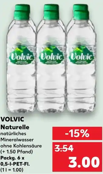 Kaufland VOLVIC Naturelle Packg. 6x0,5 L-PET-Fl. Angebot