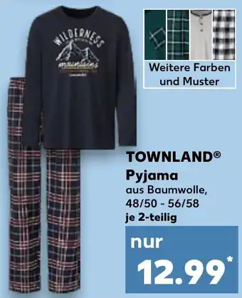 Kaufland TOWNLAND Pyjama 2-teilig Angebot