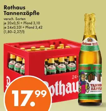 Trink und Spare Rothaus Tannenzäpfle versch. Sorten 20*500ml Angebot