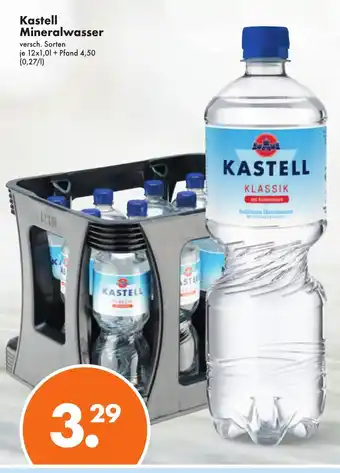 Trink und Spare Kastell Mineralwasser 12*1L Angebot