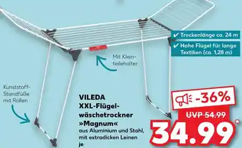 Kaufland VILEDA XXL-Flügelwäschetrockner Magnum Angebot