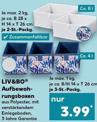 Kaufland LIV&BO Aufbewahrungsboxen Angebot