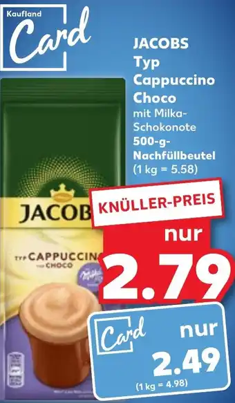 Kaufland JACOBS Тур Cappuccino Choco 500 g Angebot