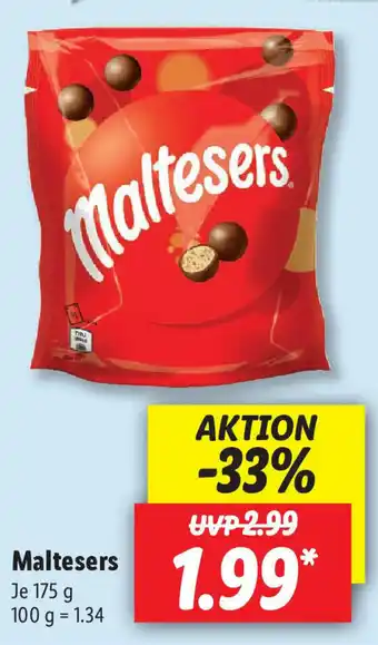 Lidl Maltesers 175g Angebot