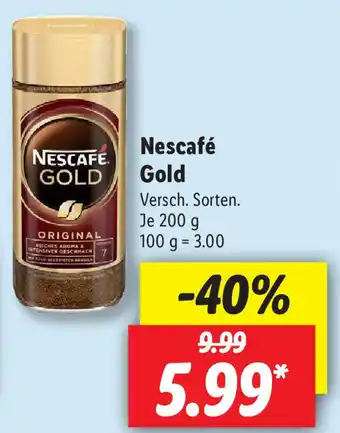 Lidl Nescafé Gold 200g Angebot