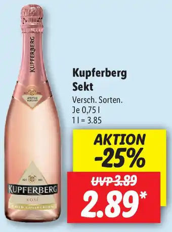 Lidl Kupferberg Sekt 0,75L Angebot