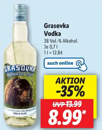 Lidl Grasovka Vodka 0,7L Angebot