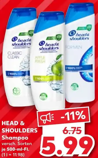 Kaufland HEAD & SHOULDERS Shampoo 500 ml Fl. Angebot