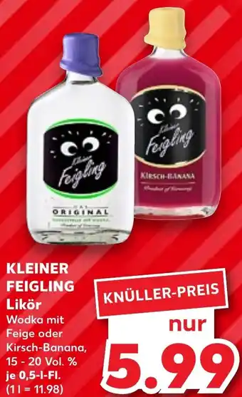 Kaufland KLEINER FEIGLING Likör 0,5 L-Fl. Angebot