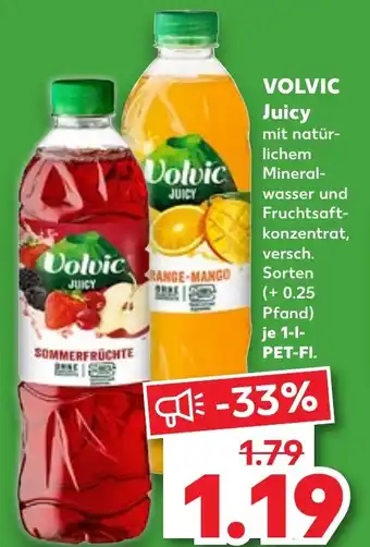 Kaufland VOLVIC Juicy 1 L-PET-Fl. Angebot