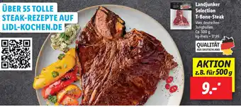 Lidl Landjunker Selection T-Bone Steak 500g Angebot