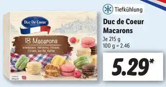 Lidl Duc de Coeur Macarons 215g Angebot