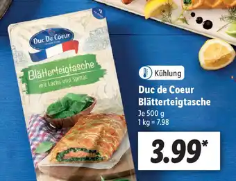 Lidl Duc de Coeur Blätterteigtasche 500g Angebot