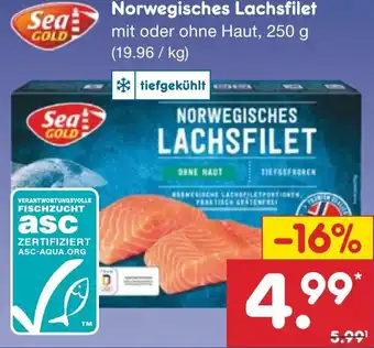 Netto Marken-Discount Sea Gold Norwegisches Lachsfilet 250 g Angebot